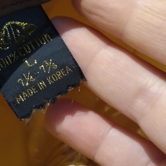 Vtg Duke Collection Tan cotton hat large  7 1/4-7 3/8 - Picture 5 of 8